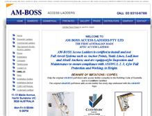 Tablet Screenshot of ambossaccessladder.com.au